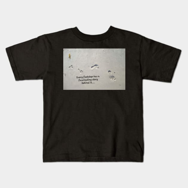Footstep Kids T-Shirt by Jmcguirt